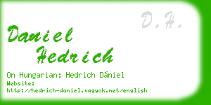 daniel hedrich business card